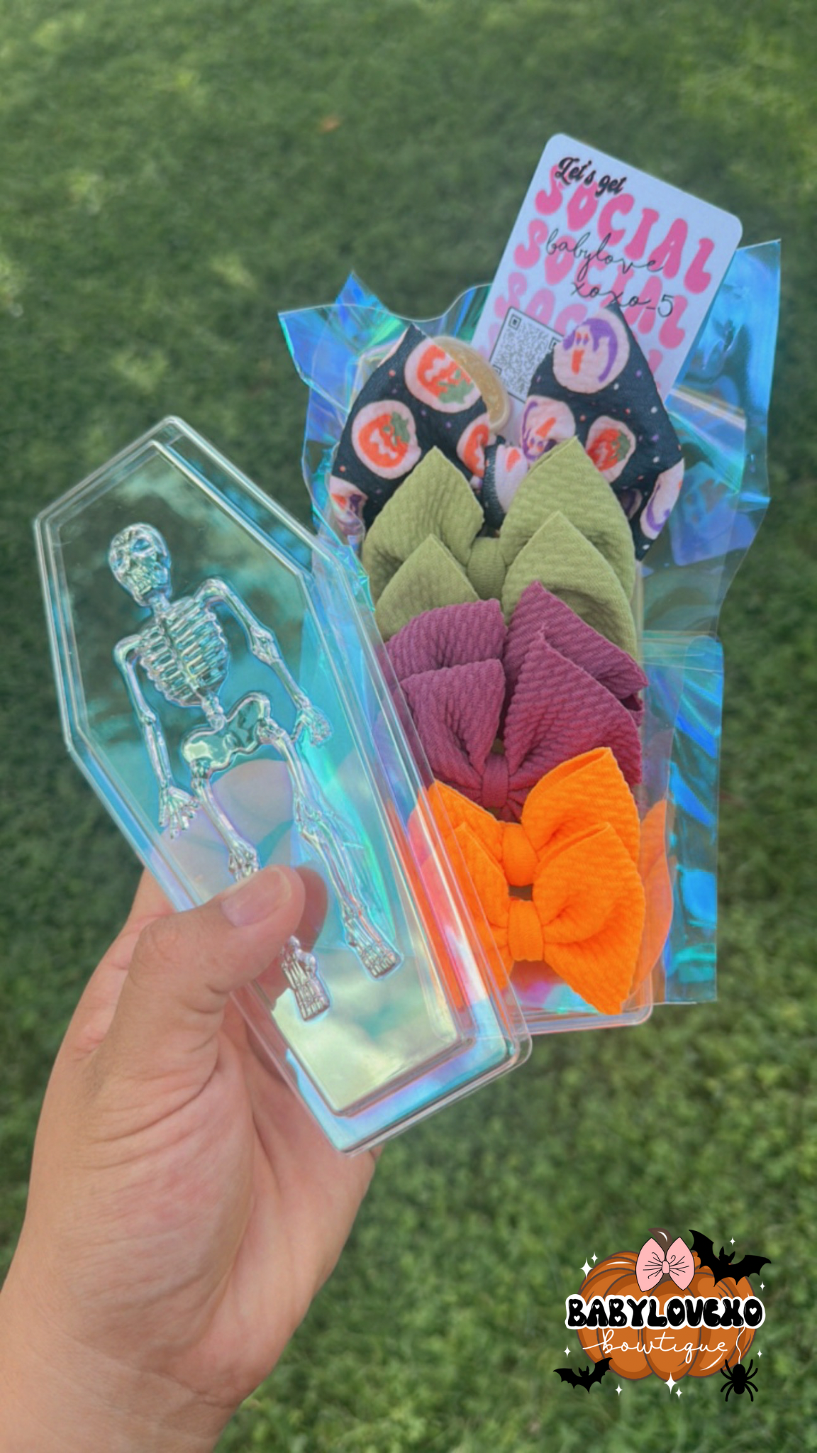 Spooky cookie bow bundle