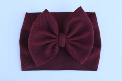 Burgundy Bow