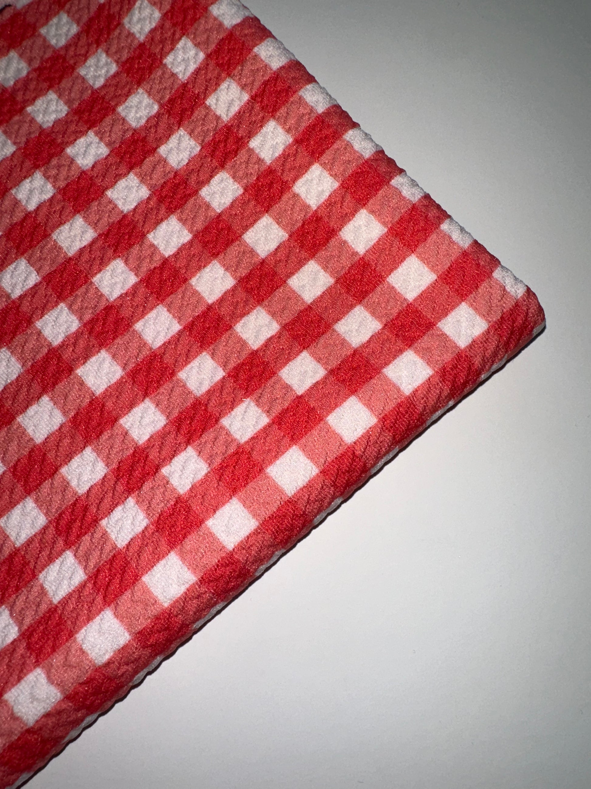 Red Gingham Print