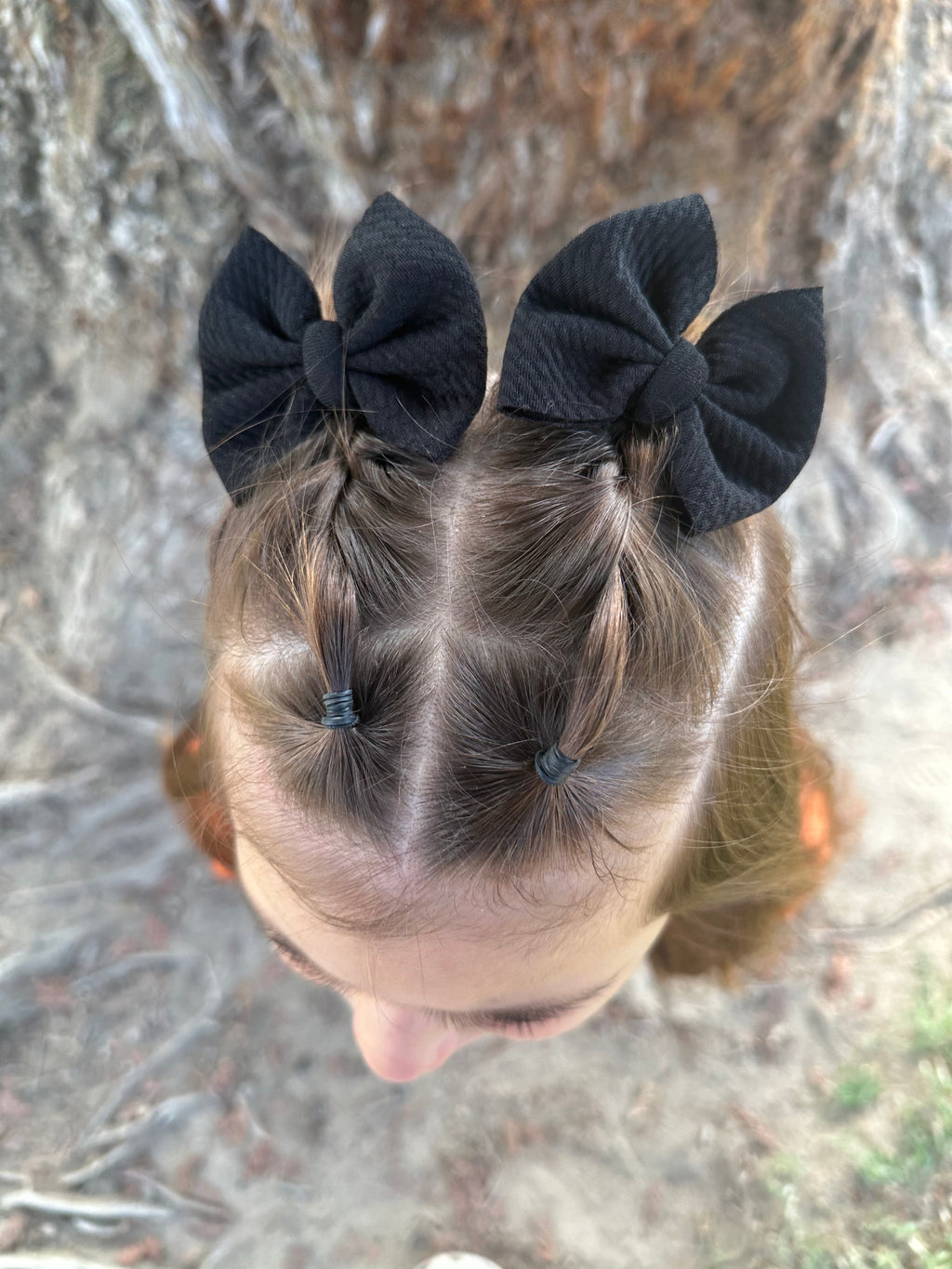Solid Black Bow