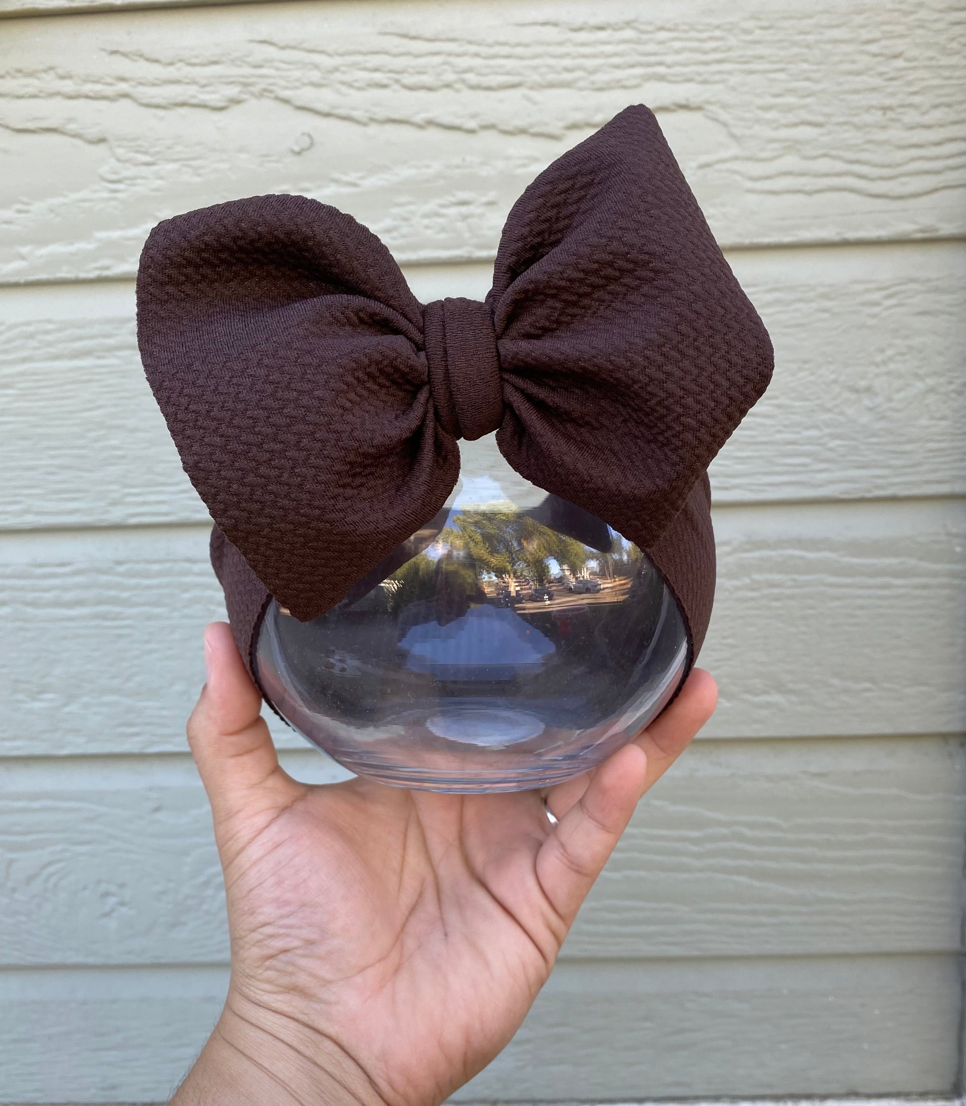 Chocolate brown bow